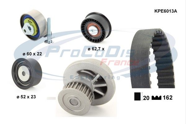 PROCODIS FRANCE Ūdenssūknis + Zobsiksnas komplekts KPE6013A